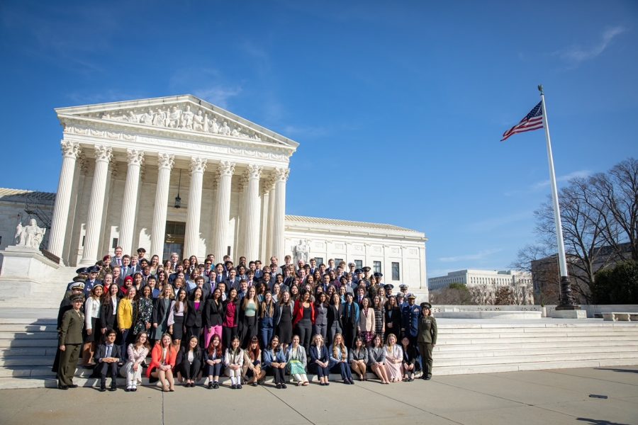 Savannah Harlan was one of 104 high school student delegates take part in the 61st annual United States Senate Youth Program held in Washington, DC on March 4-10, 2023. (© Photo by Jakub Mosur and Erin Lubin).