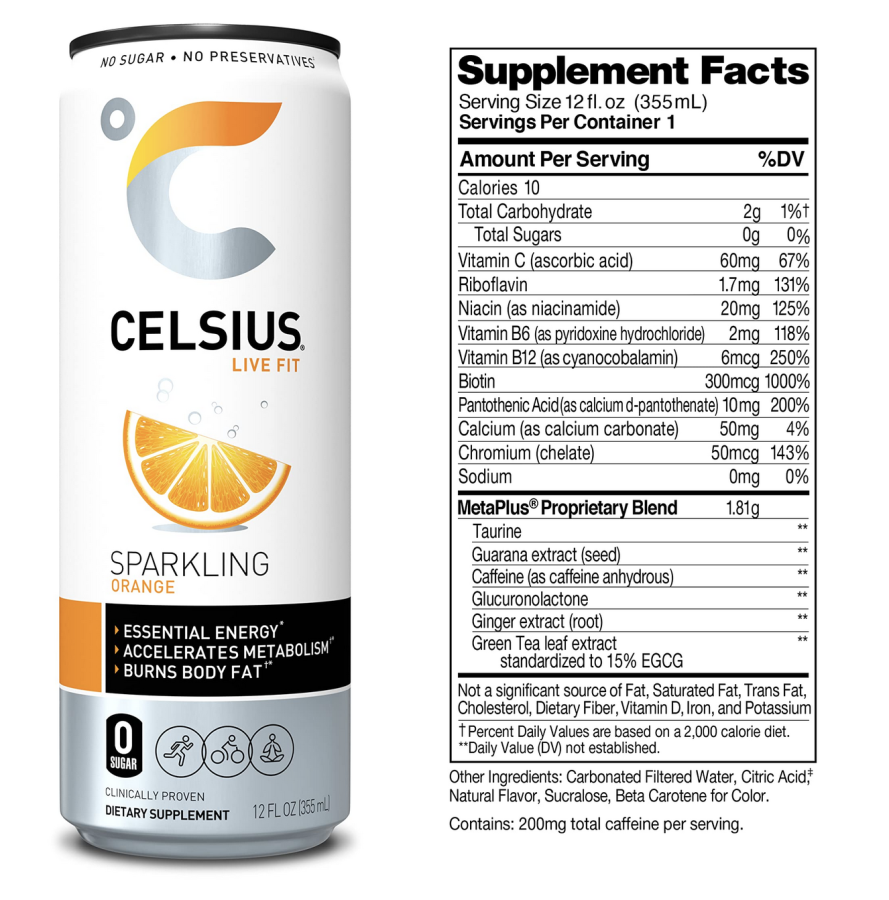 Celsius drinks are popular at school. How healthy are they?