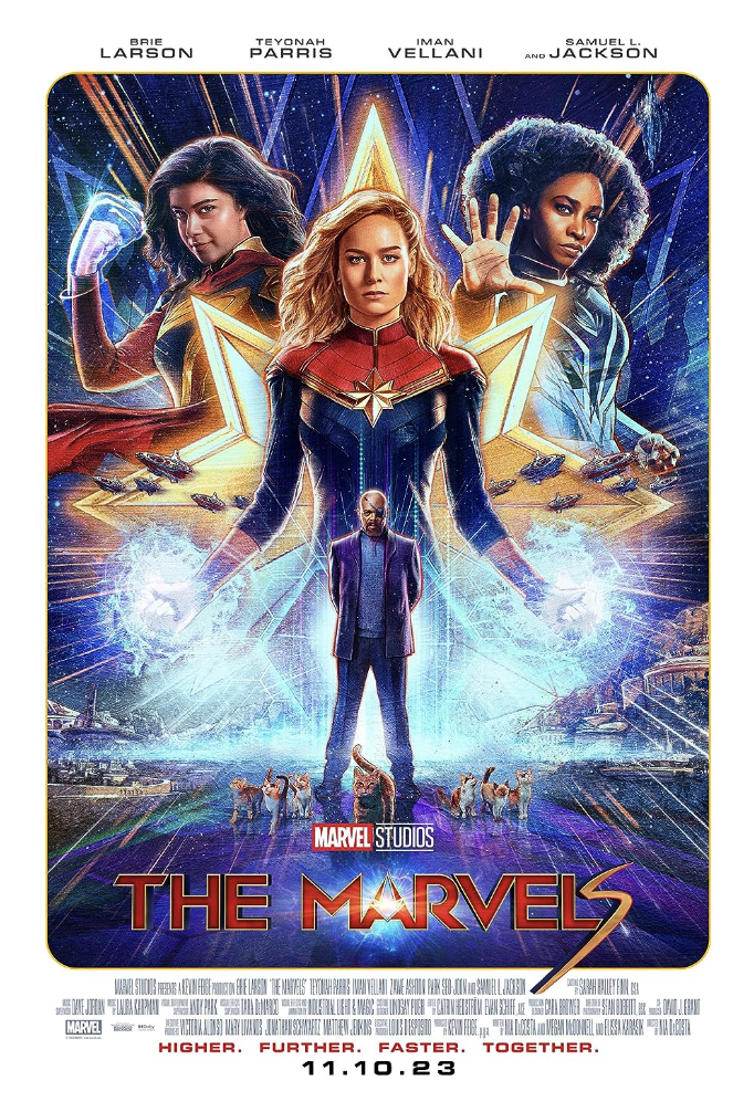 Three main characters of “The Marvels”




