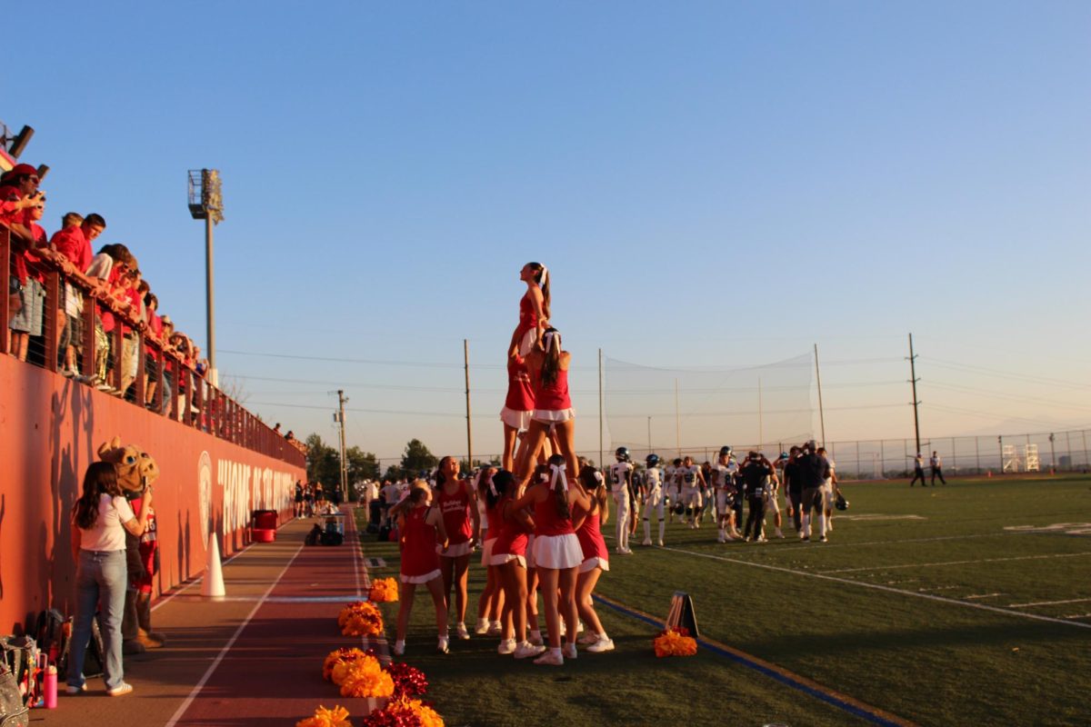 Judge cheerleaders ignite student section