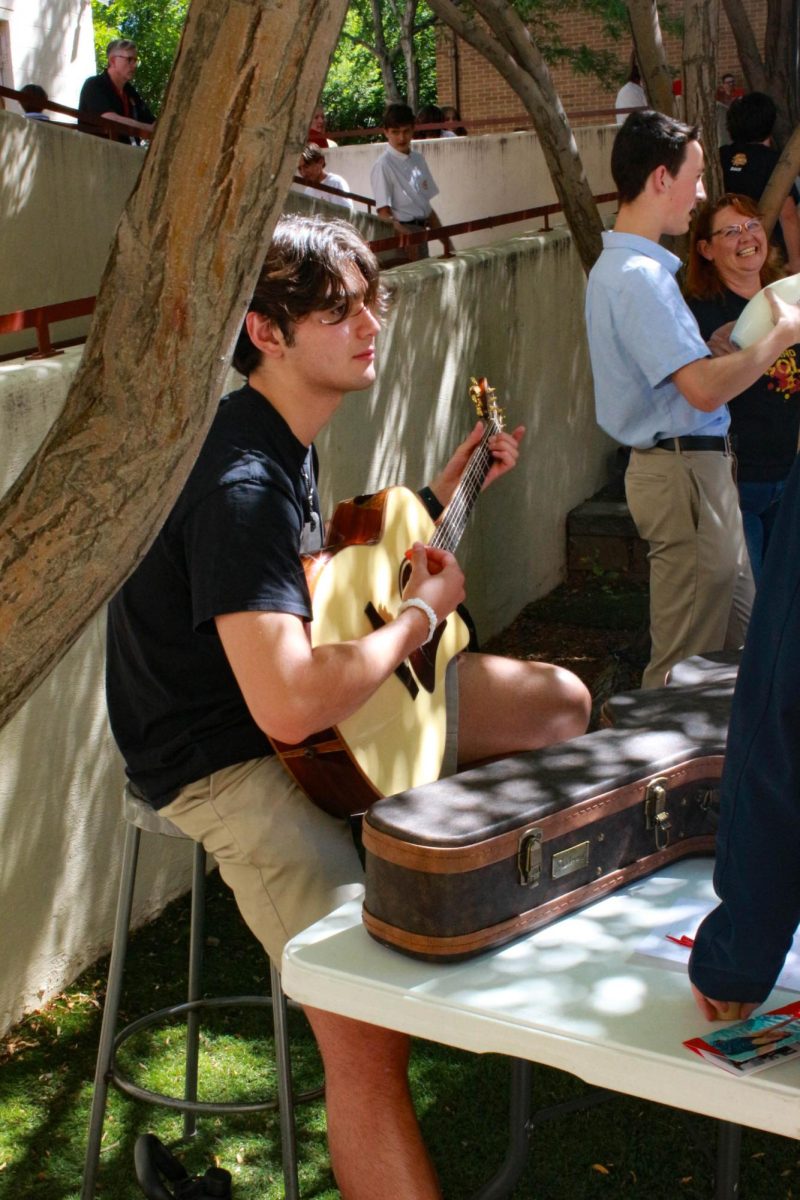 Guitar club at the involvement fair