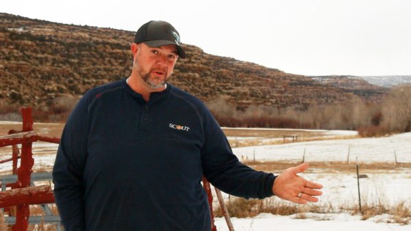 Judd Roberts on his ranch near the Duchesne river. He supports water conservation if it's used responsibly. Photo by Corrine Higgins.