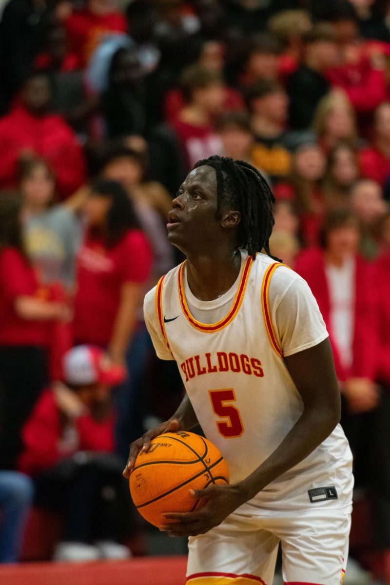 JJ Apathjang at the free throw line. 