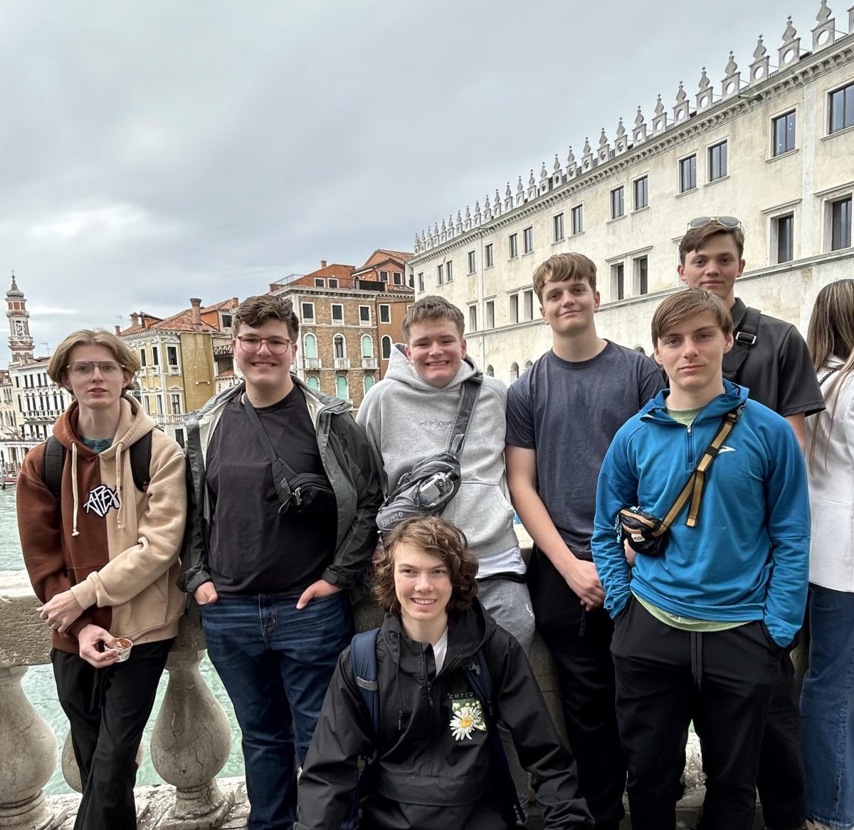Group photo of some students in the 2025 Latin Trip