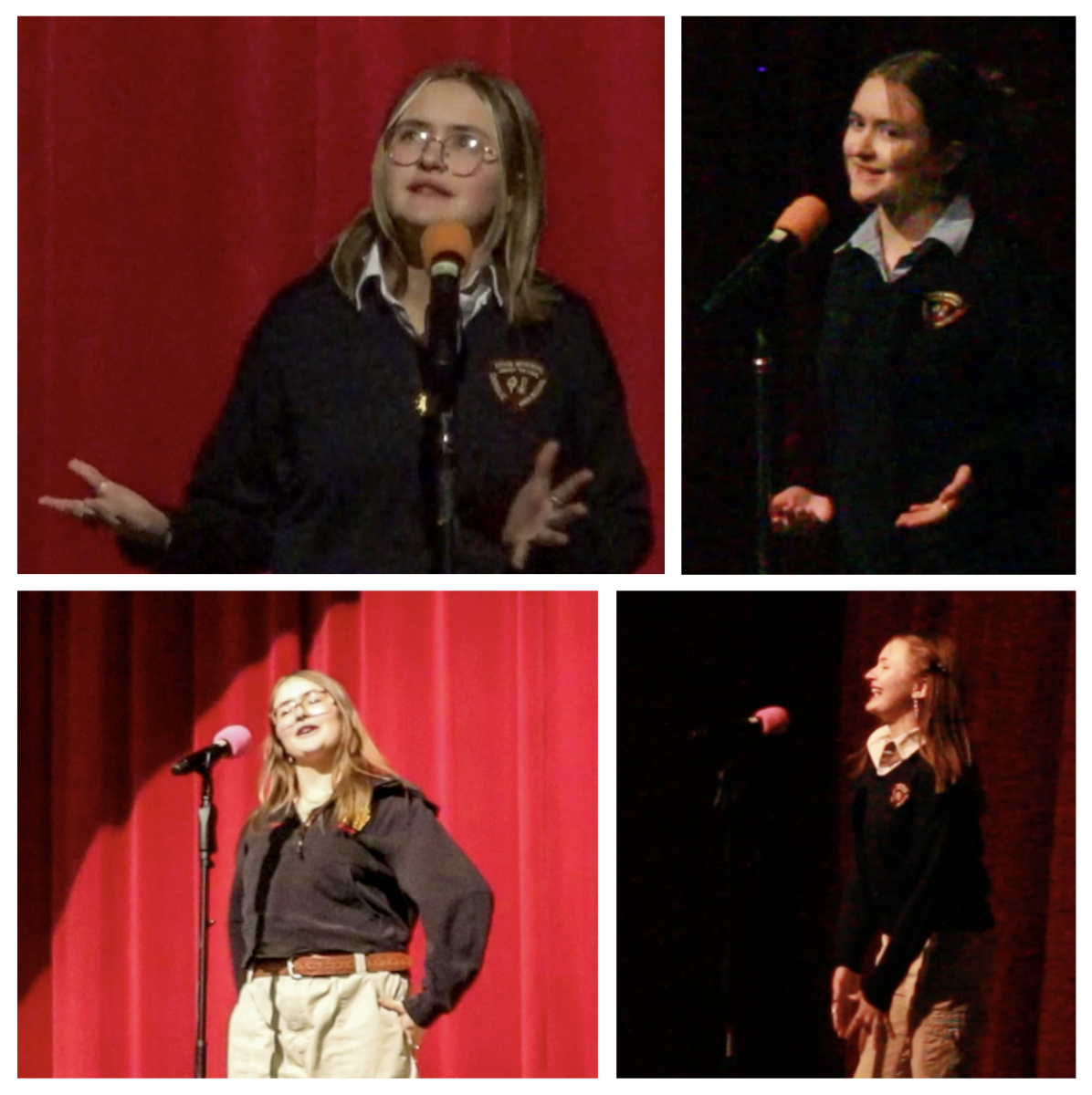 After making the school finals all four years, Cecilia Tucker won the 2026 POL school competition. Pictured above (clickwise from top left) Cecilia in grades 9, 10, 11, 12.